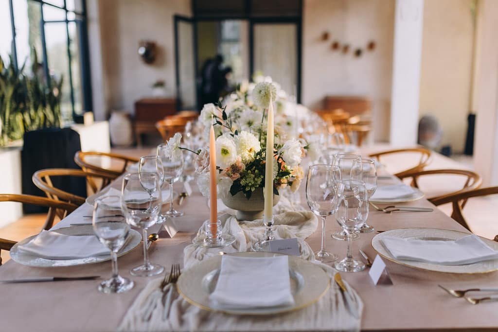 Ophelia Florist - Destination Wedding in San Miguel de Allende Table Setting