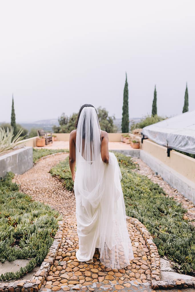 Ophelia Florist - Destination Wedding in San Miguel de Allende Bride and Long Veil