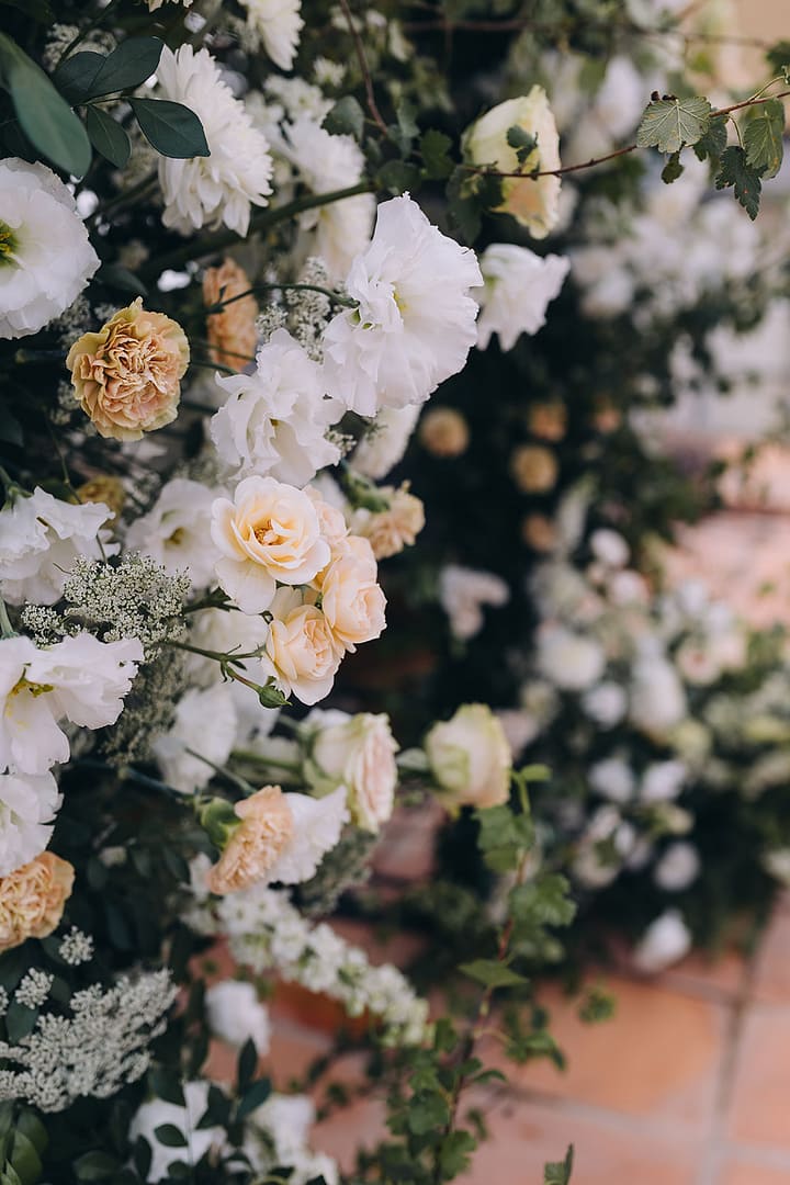 Wedding Florals - Neutrals and Pinks